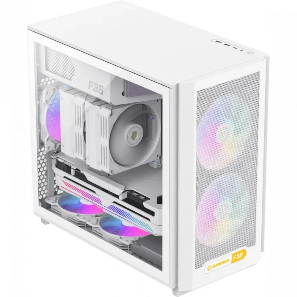 Корпус GameMax F36 WH - White 1116-4036R0010 Mini-Tower