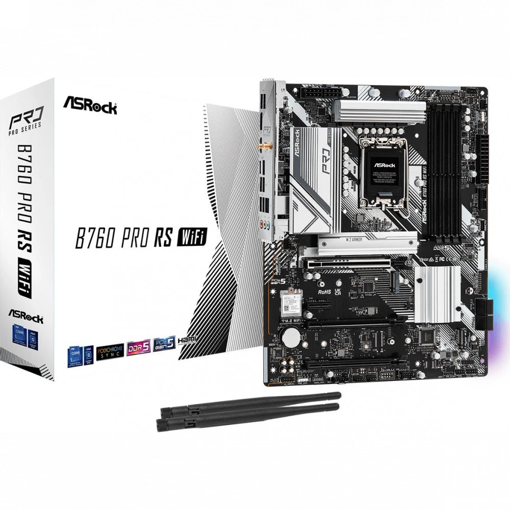 Материнская плата ASRock B760 PRO RS WIFI ATX, LGA 1700