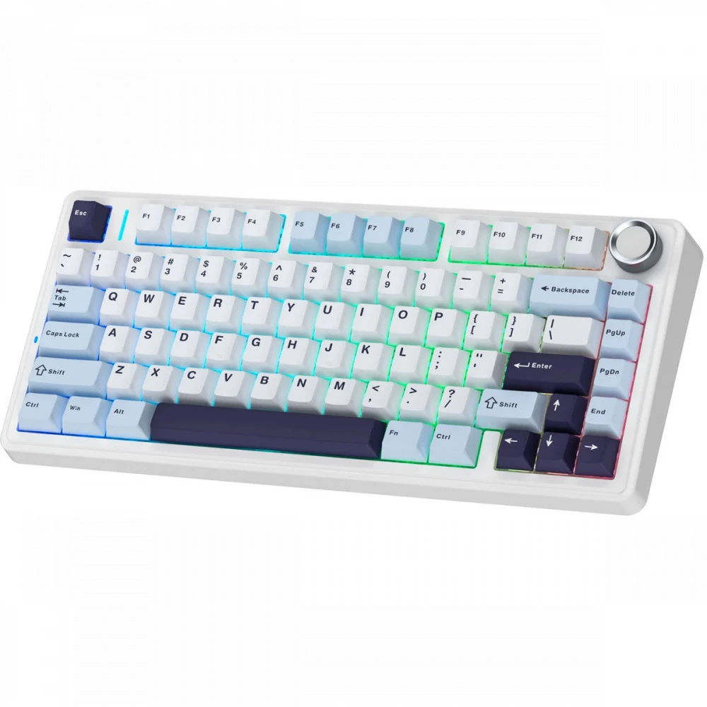 Клавиатура Aula F75 Blue+White+Purple Беспроводная, USB
