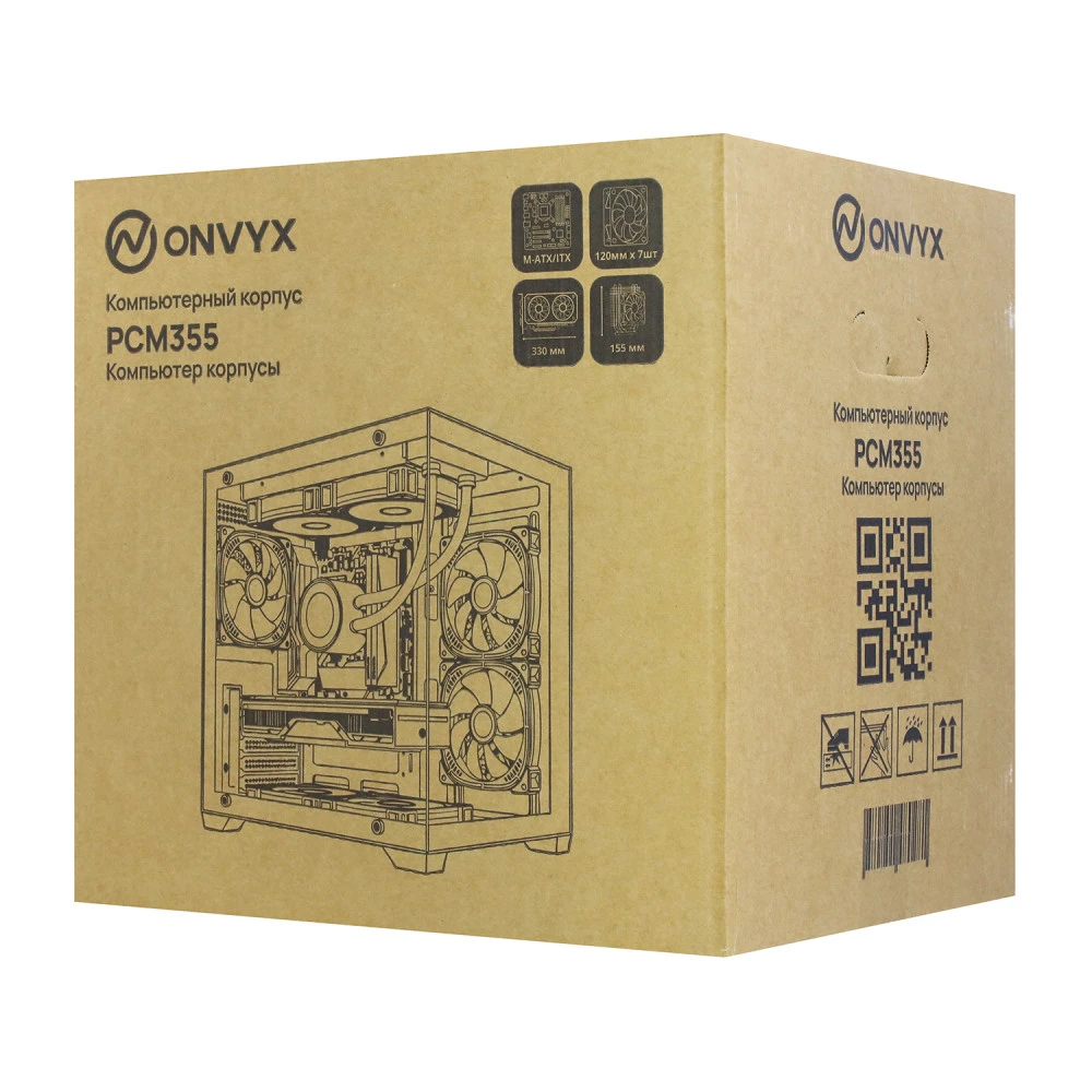 Корпус ONVYX PCM355K Black Mid-Tower