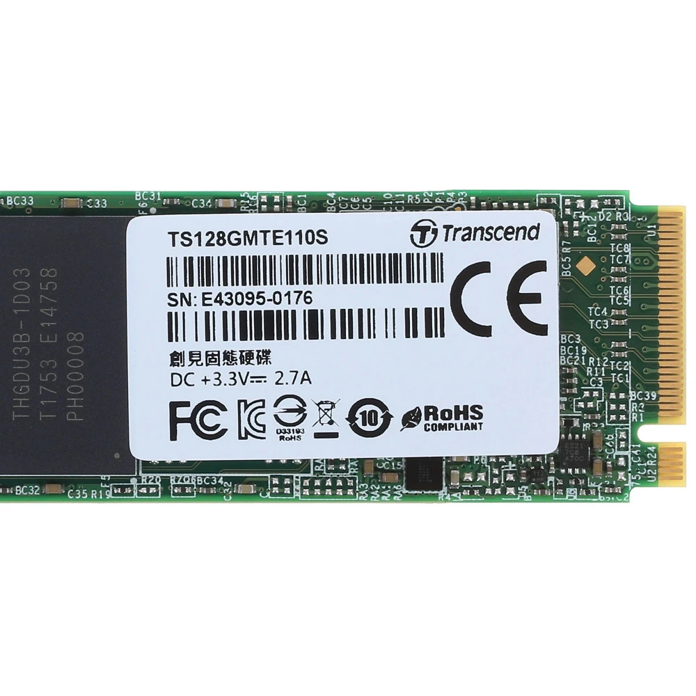 Жесткий диск Transcend TS128GMTE110S SSD (твердотельные), 128 ГБ, M.2, PCIe