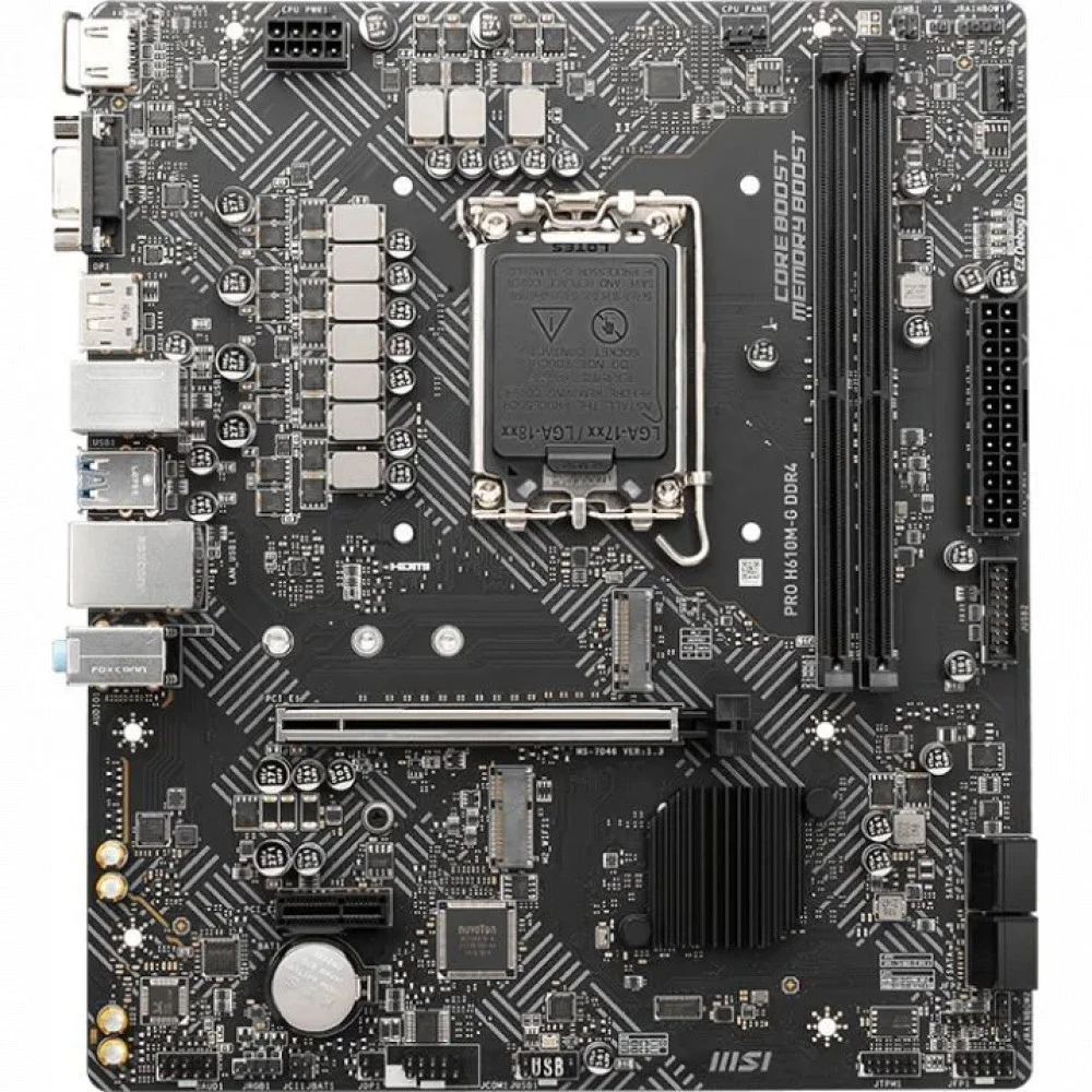 Материнская плата MSI PRO H610M-G Micro-ATX, LGA 1700