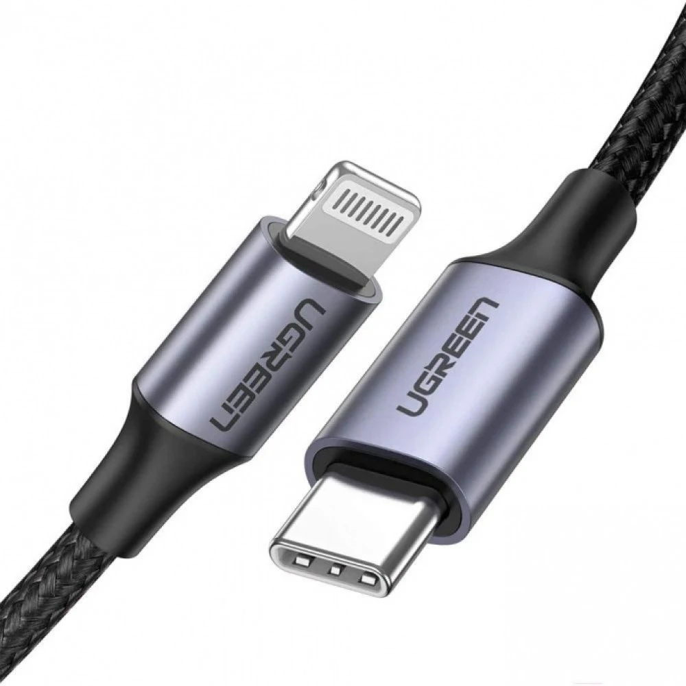 Кабель интерфейсный UGREEN US304 Lightning To Type-C 2.0 Male Cable 2M 70525 USB Type C - Lightning (8pin)