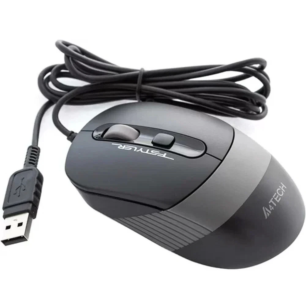 Мышь A4Tech FM10/GREY Бюджетные, Проводная
