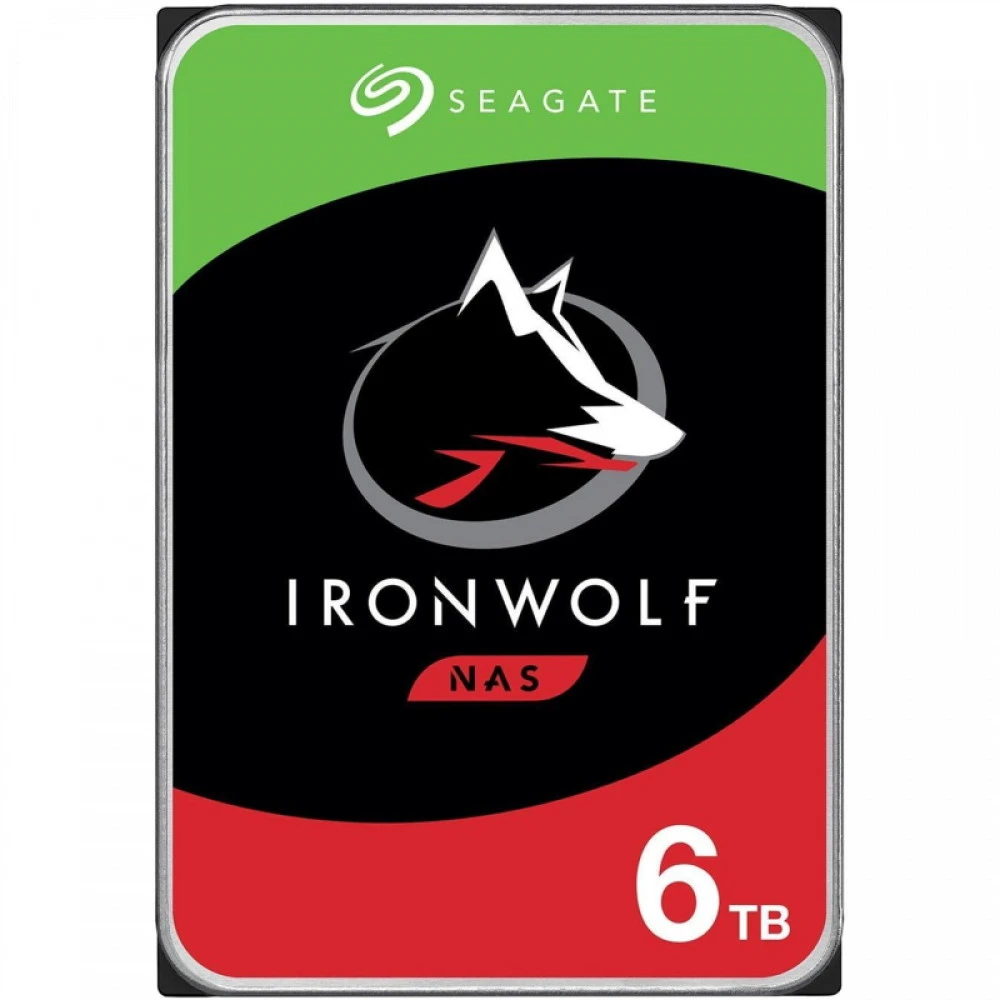 Жесткий диск Seagate IronWolf ST6000VN001 (EOL) HDD (классические), 6 ТБ, 3.5 дюйма, SATA