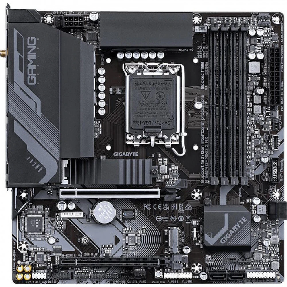 Материнская плата Gigabyte B760M GAMING X AX Micro-ATX, LGA 1700
