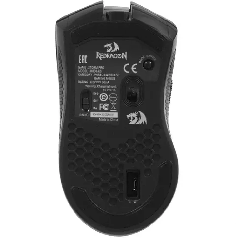 Мышь Redragon Storm Pro RGB 78127 Игровые, Беспроводная