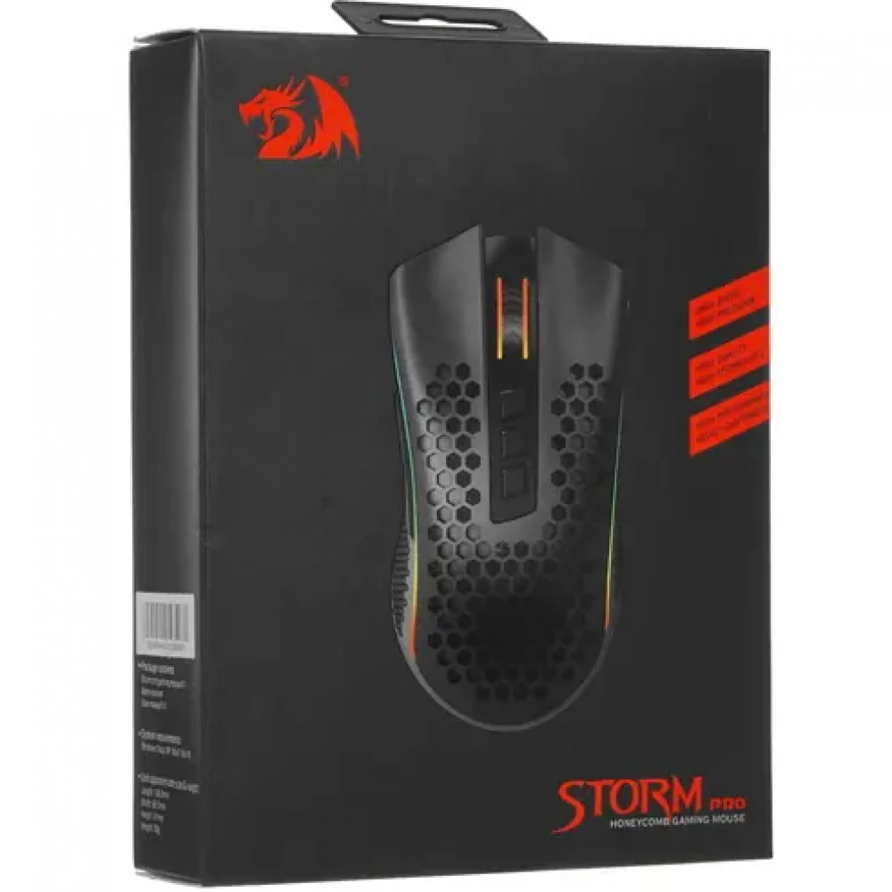 Мышь Redragon Storm Pro RGB 78127 Игровые, Беспроводная