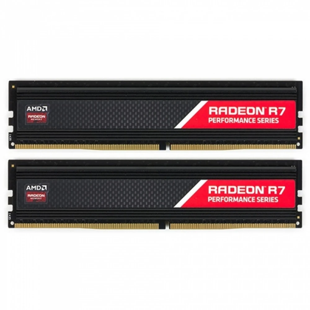 ОЗУ AMD R7 Performance Series Black R7S432G2400U2K DIMM, DDR4, 32 Гб (2 х 16 Гб), 2400 МГц