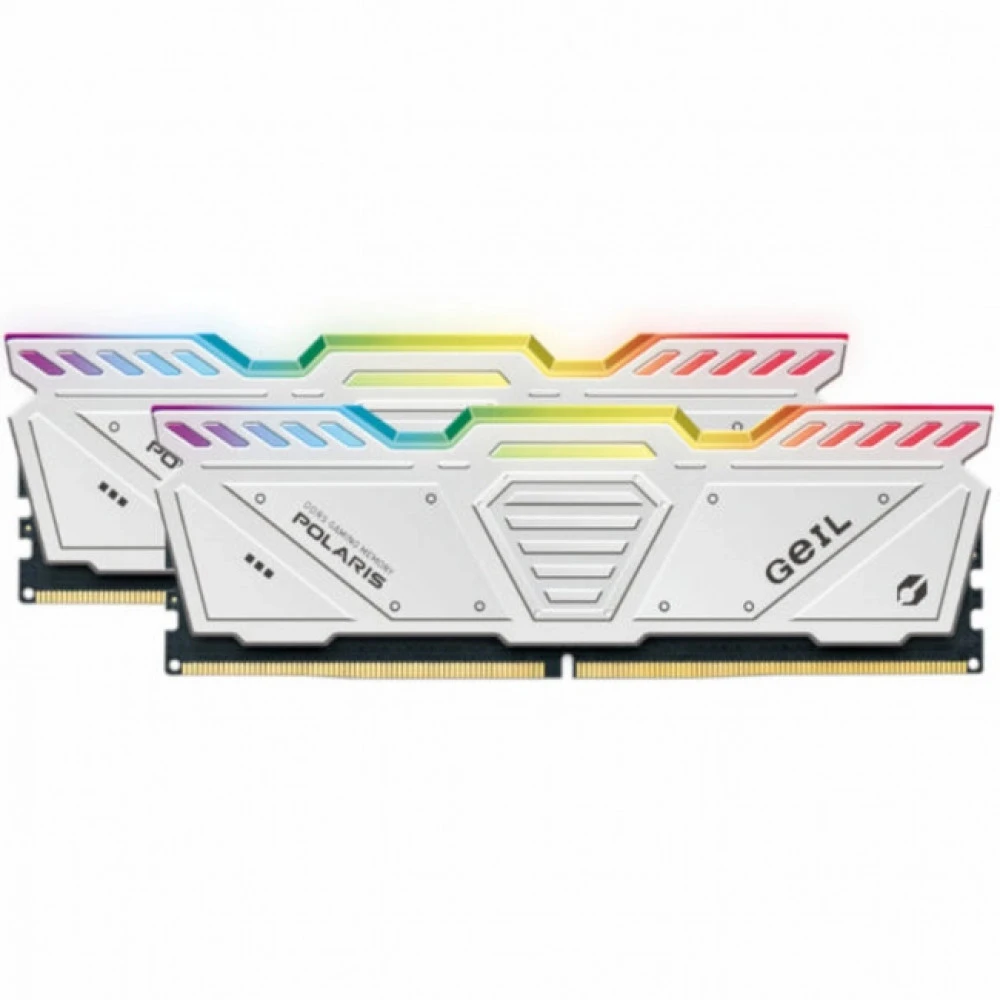 ОЗУ Geil POLARIS RGB White GOSW532GB5600C46DC DIMM, DDR5, 32 Гб (2 х 16 Гб), 5600 МГц