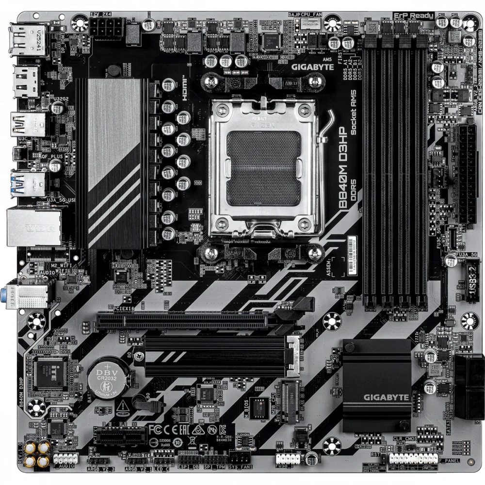 Материнская плата Gigabyte B840M D3HP Micro-ATX, AMD AM5