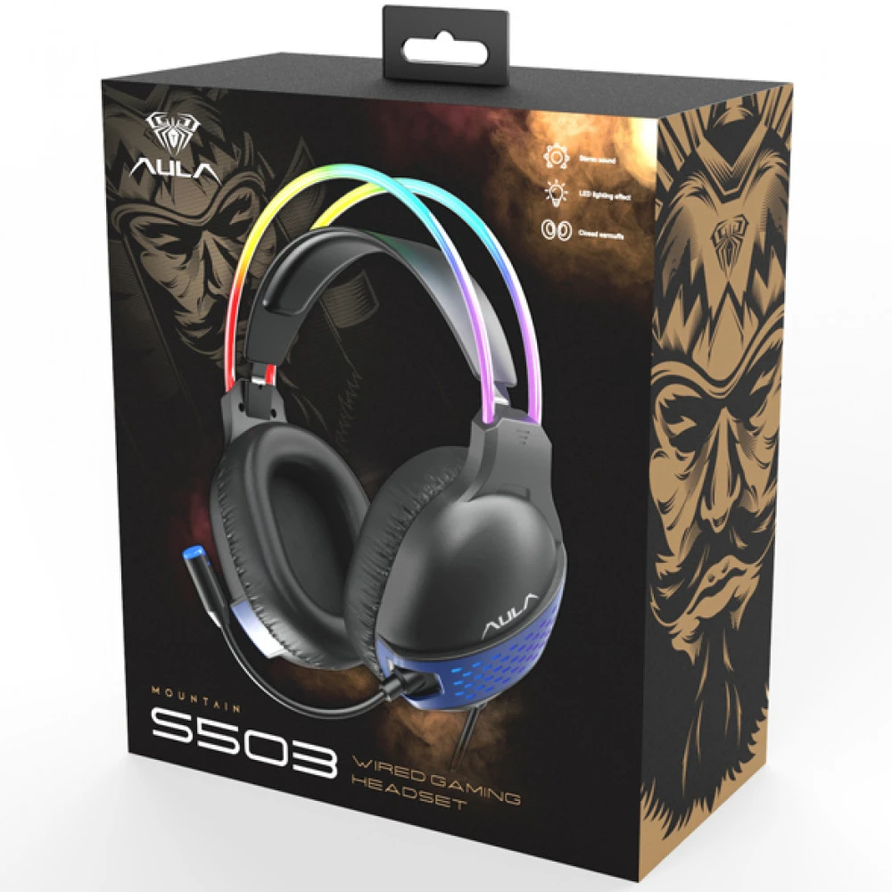 Наушники Aula Mountain S503 Black RGB
