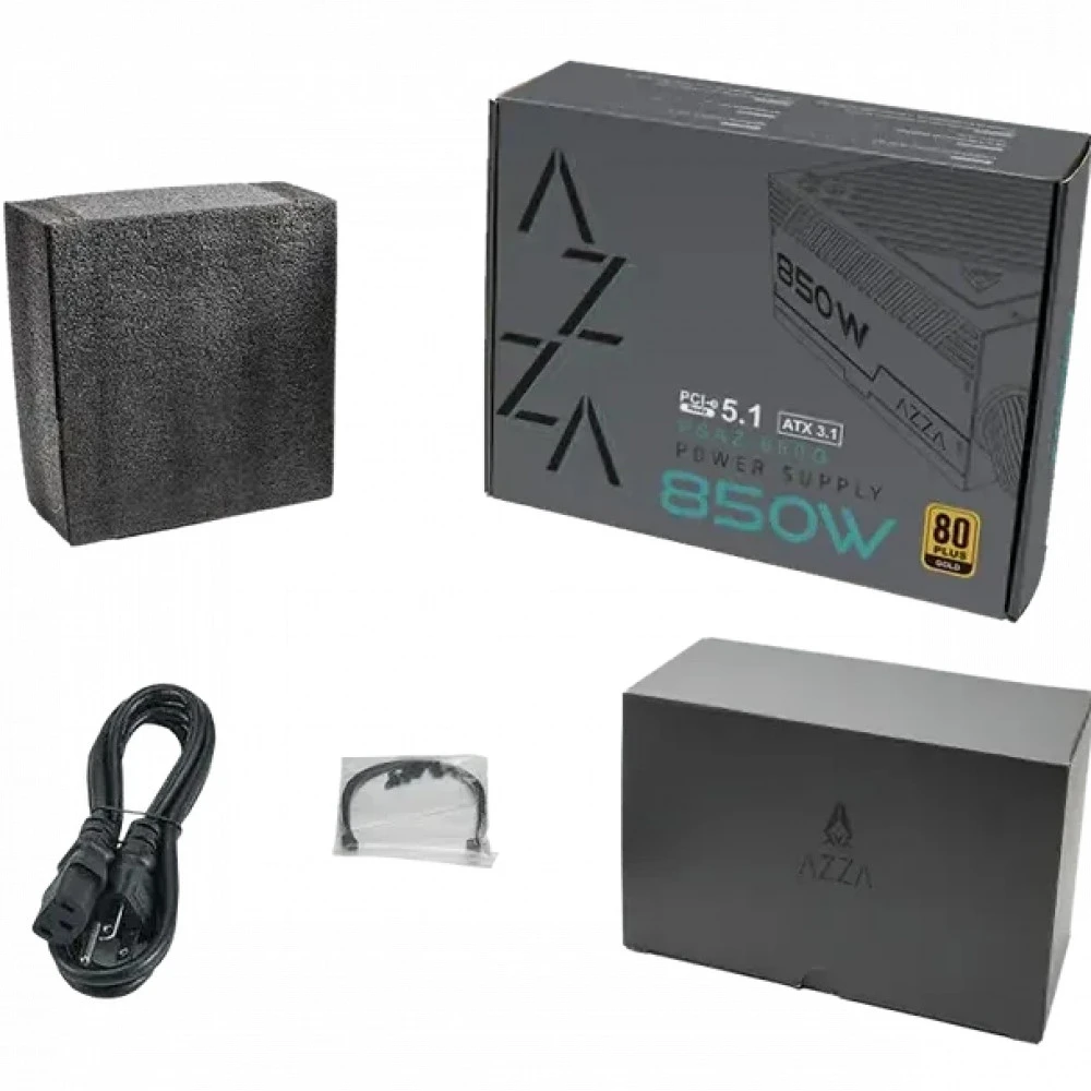 Блок питания AZZA PSAZ-850G (ATX 3.1) 850 Вт, 80+ Gold