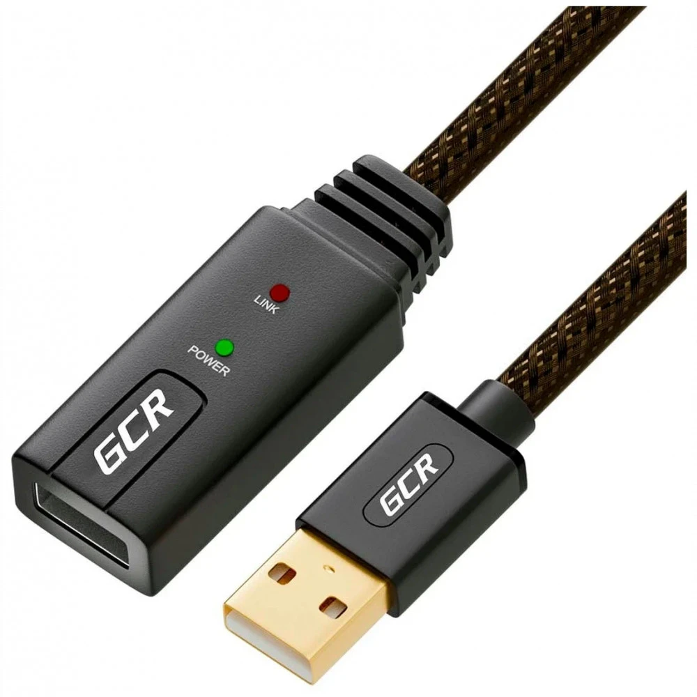 Кабель интерфейсный Greenconnect GCR-UECa1 44-050618 USB Type A (output) - USB Type A (input)
