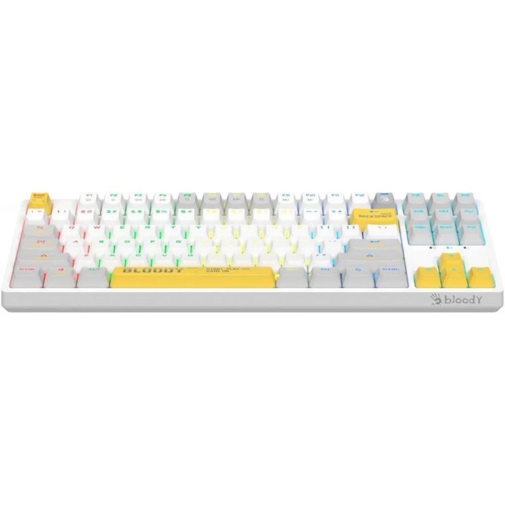 Клавиатура A4Tech Bloody S87 Energy White S87 USB  ENERGY WHITE Проводная, USB