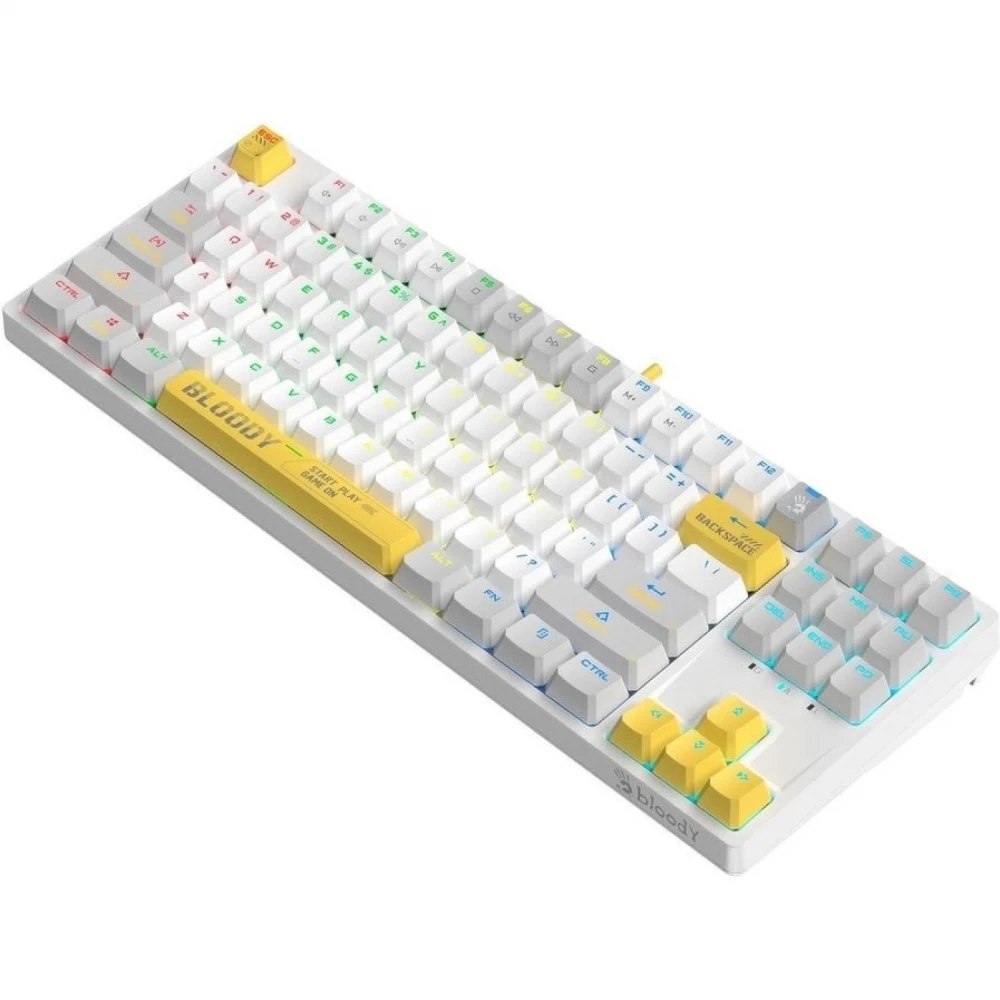 Клавиатура A4Tech Bloody S87 Energy White S87 USB  ENERGY WHITE Проводная, USB