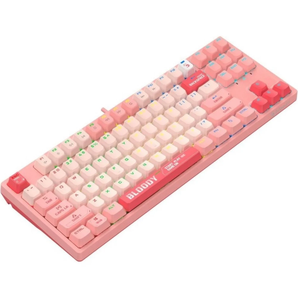 Клавиатура A4Tech Bloody S87 Energy Pink S87 USB ENERGY PINK Проводная, USB