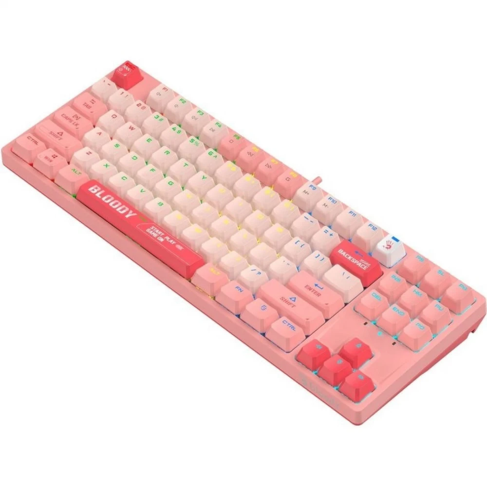 Клавиатура A4Tech Bloody S87 Energy Pink S87 USB ENERGY PINK Проводная, USB