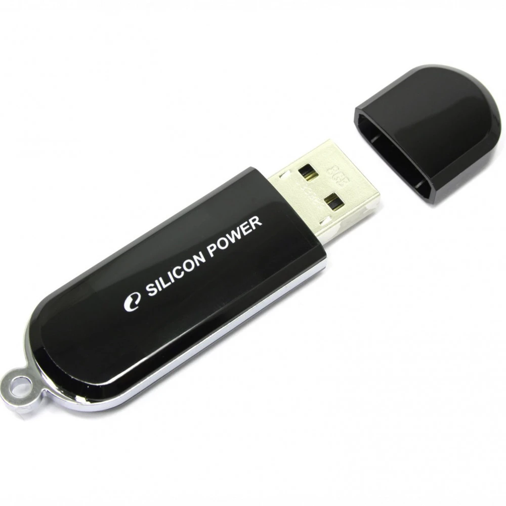 USB флешка (Flash) Silicon Power LuxMini 322 SP064GBUF2322V1K 64 ГБ