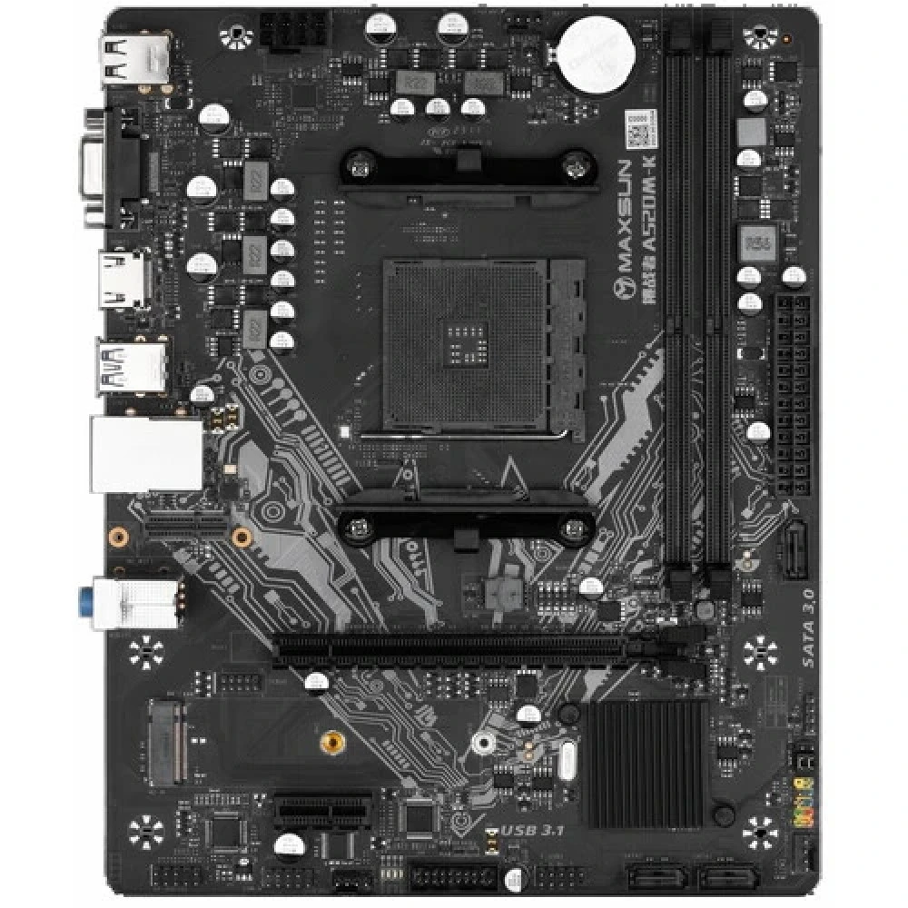 Материнская плата Maxsun  Challenger A520M-K MS-Challenger A520M-K Micro-ATX, AMD AM4