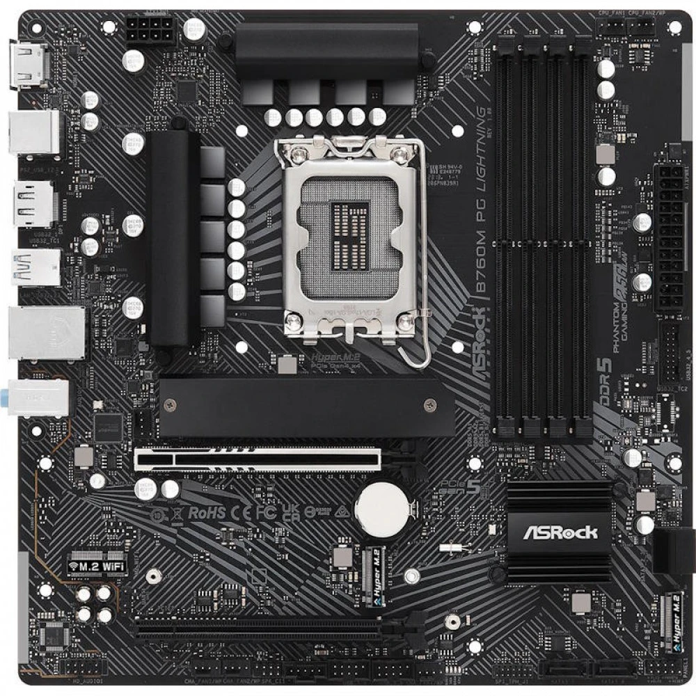 Материнская плата ASRock B760M PG Lightning 90-MXBM20-A0UAYZ Micro-ATX, LGA 1700