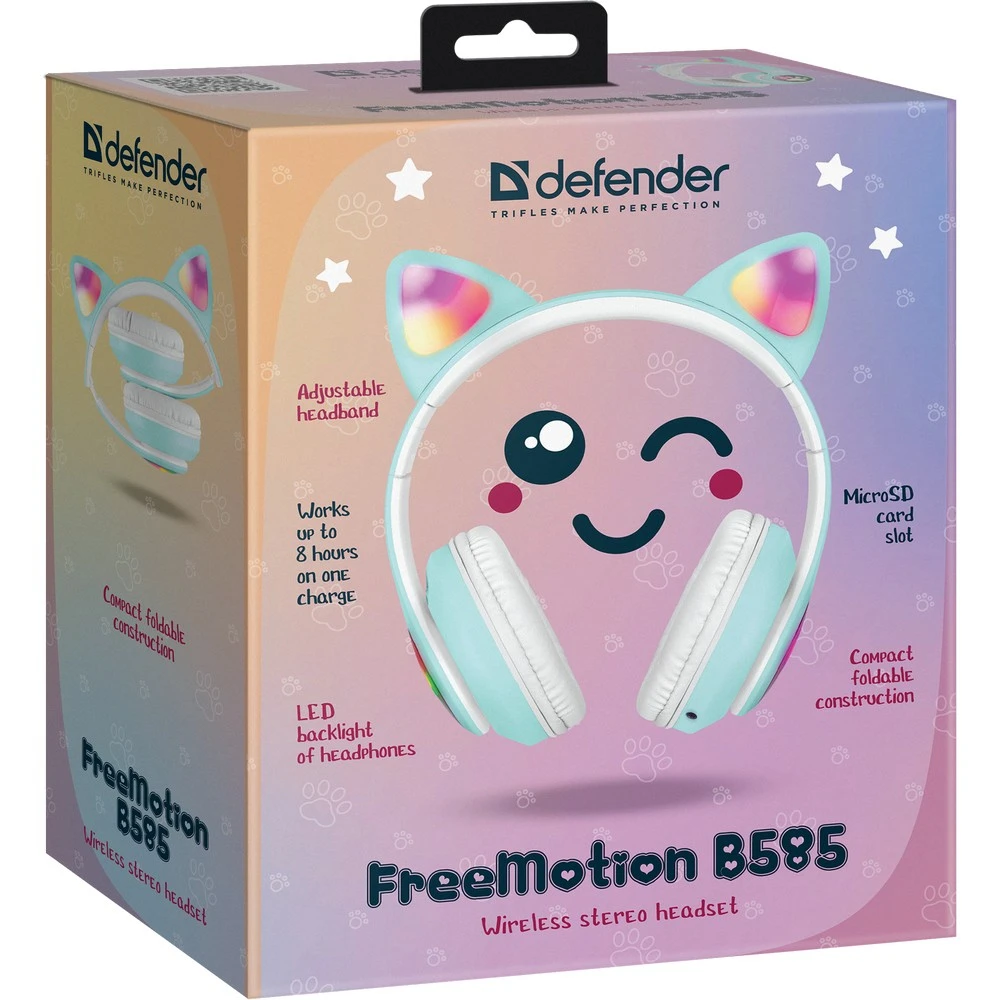 Наушники Defender FreeMotion B585 Green 63588