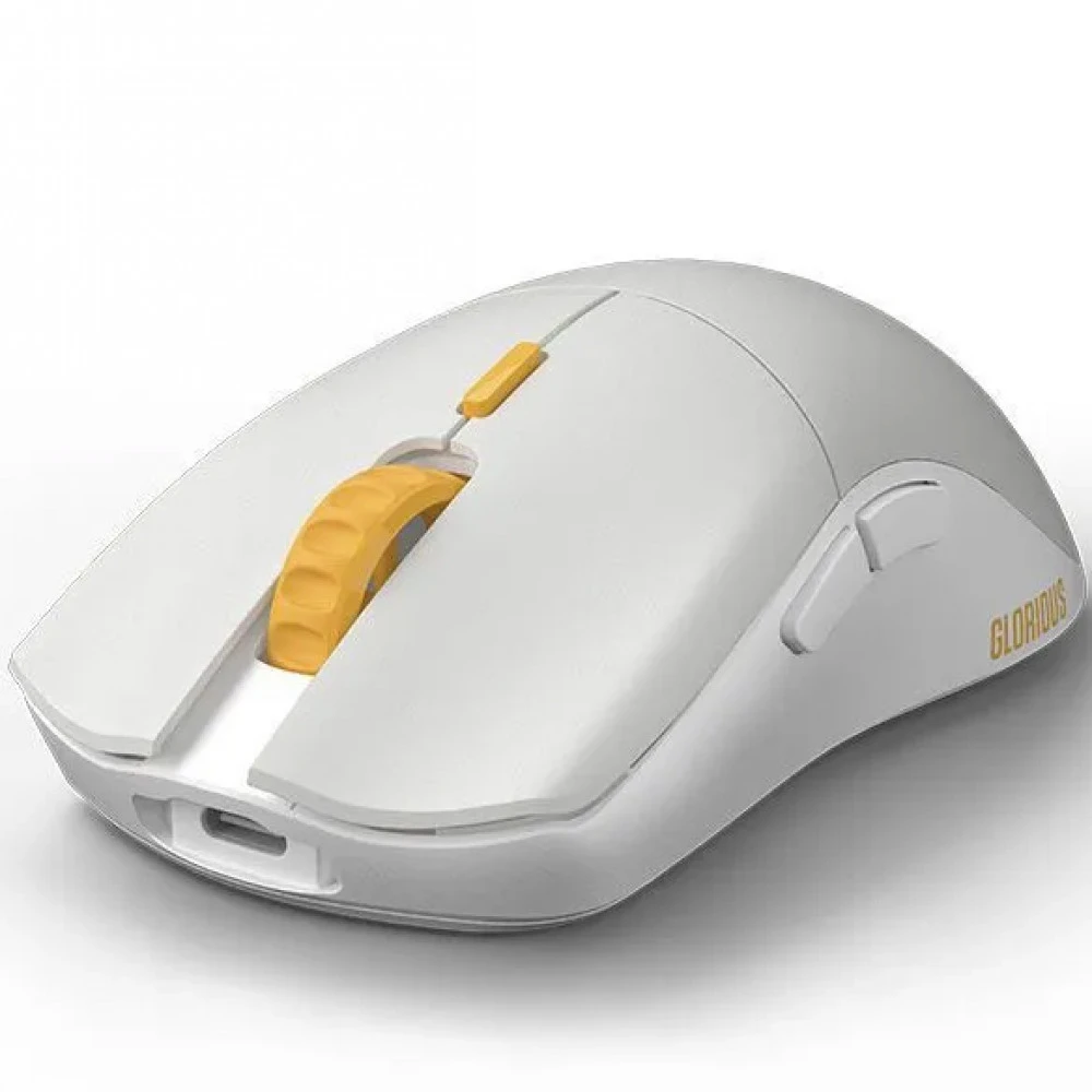 Мышь GLORIOUS Series One PRO серый/желтый GLO-MS-P1W-GE-FORGE Игровые, Беспроводная