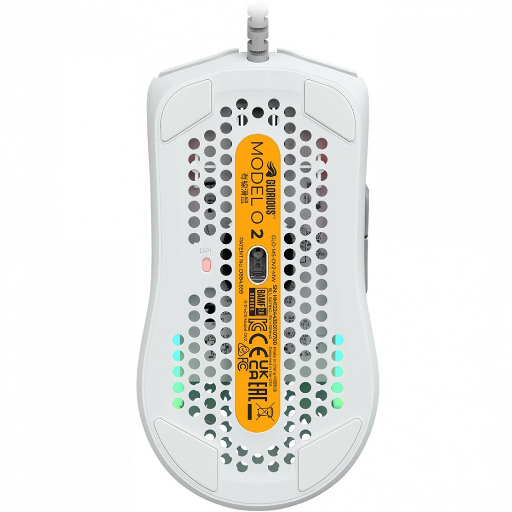 Мышь GLORIOUS Model O 2 White GLO-MS-OV2-MW Игровые, Проводная