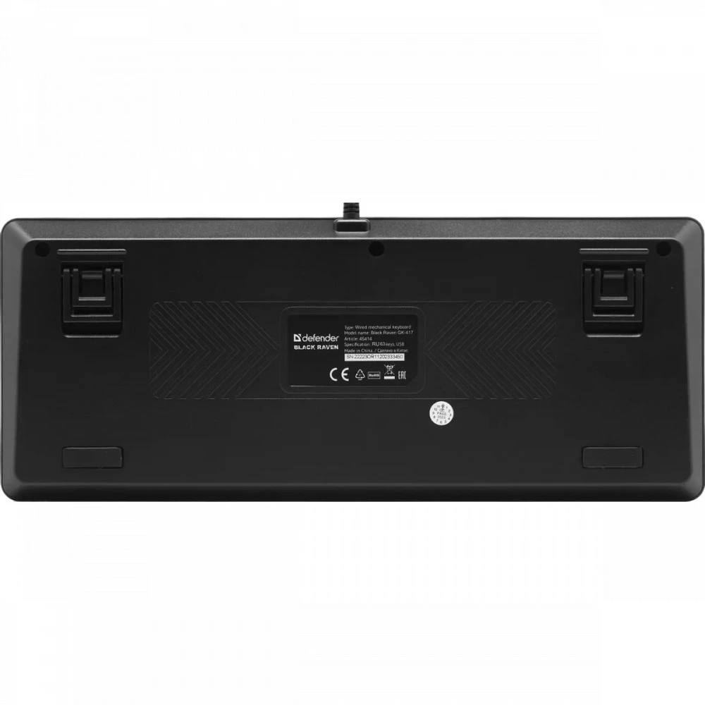 Клавиатура Defender Black Raven GK-417 RU 45414 Проводная, USB