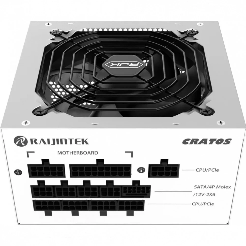 Блок питания Raijintek CRATOS, 80+ Gold, white 0R30B00006 1000 Вт, 80+ Gold