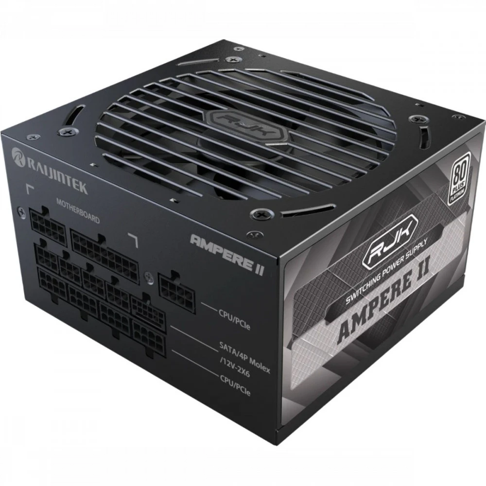 Блок питания Raijintek AMPERE II, 80+ Platinum, Full-modular, Black 0R30B00039 1200 Вт, 80+ Platinum