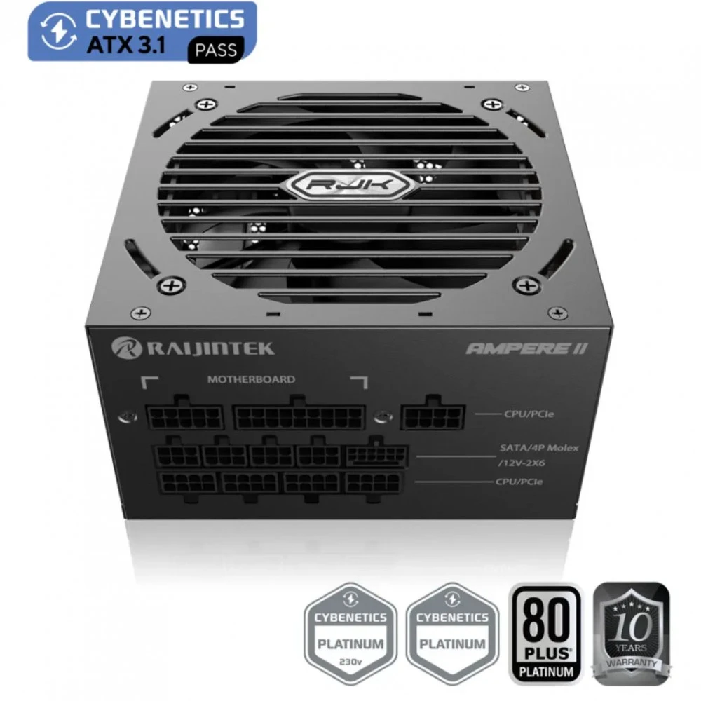 Блок питания Raijintek AMPERE II 1000 0R30B00041 1000 Вт, 80+ Platinum
