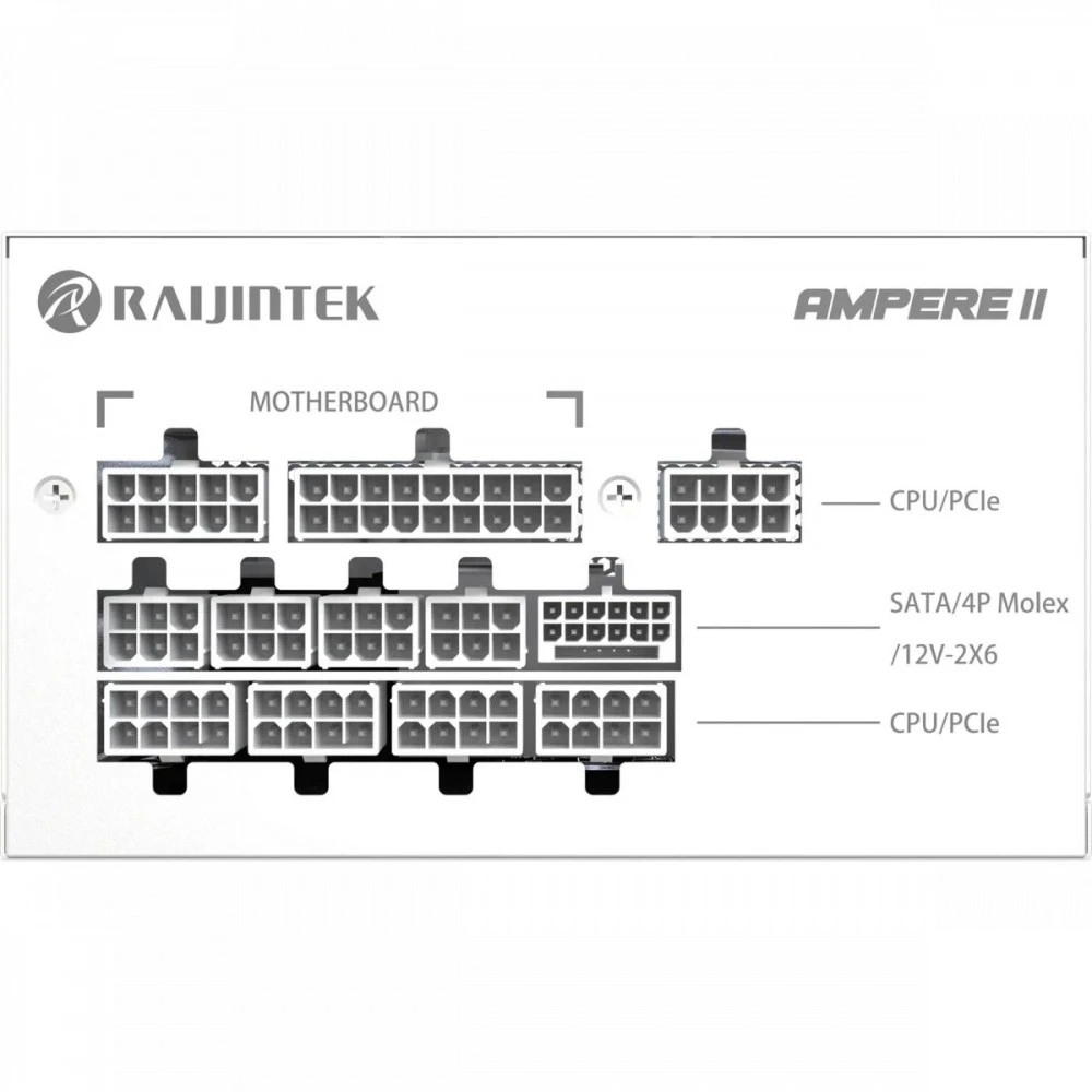 Блок питания Raijintek AMPERE II, 80+ Platinum 0R30B00042 1000 Вт, 80+ Platinum