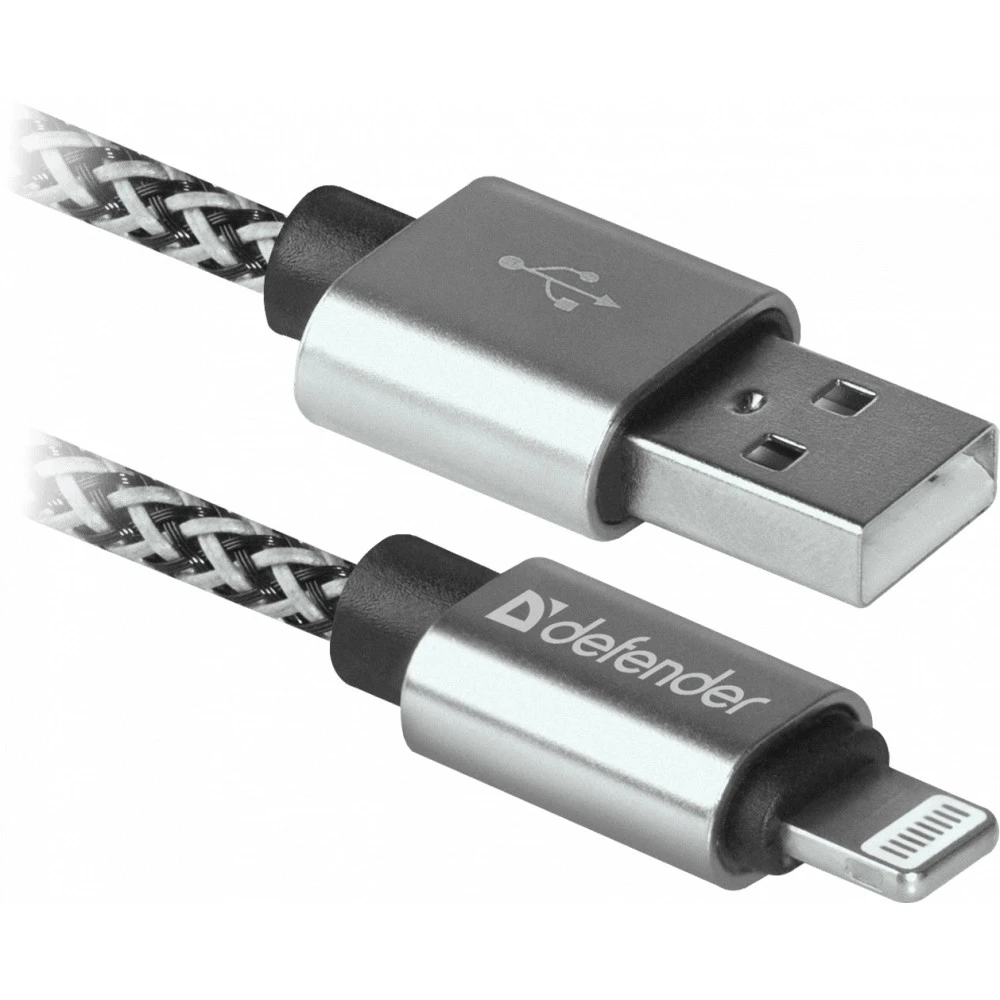 Кабель интерфейсный Defender ACH01-03T PRO 87809 USB Type A - Lightning (8pin)
