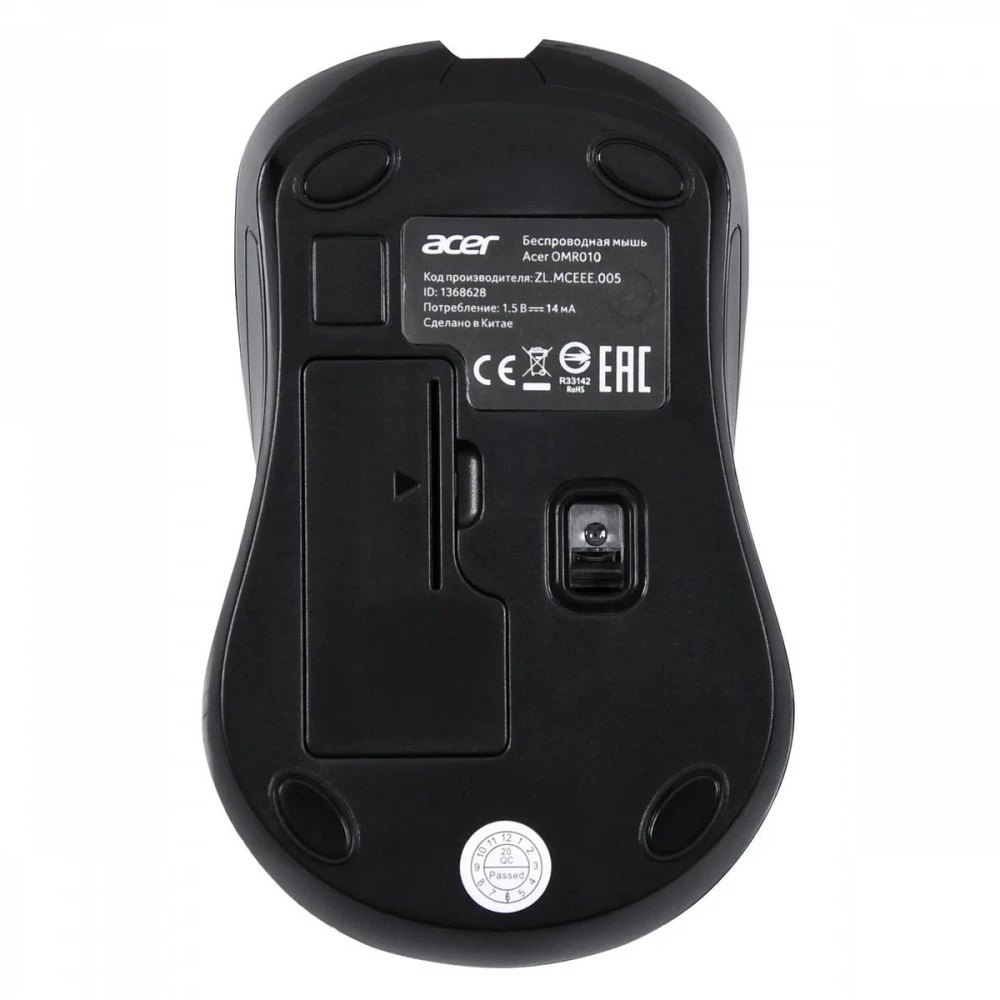 Мышь Acer OMR010 ZL.MCEEE.005 Бюджетные, Беспроводная