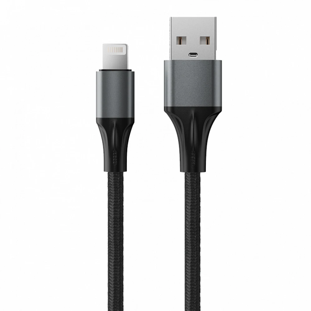 Кабель интерфейсный Accesstyle AM24-F100M Black AL24-F100M Black USB Type C - Lightning (8pin)