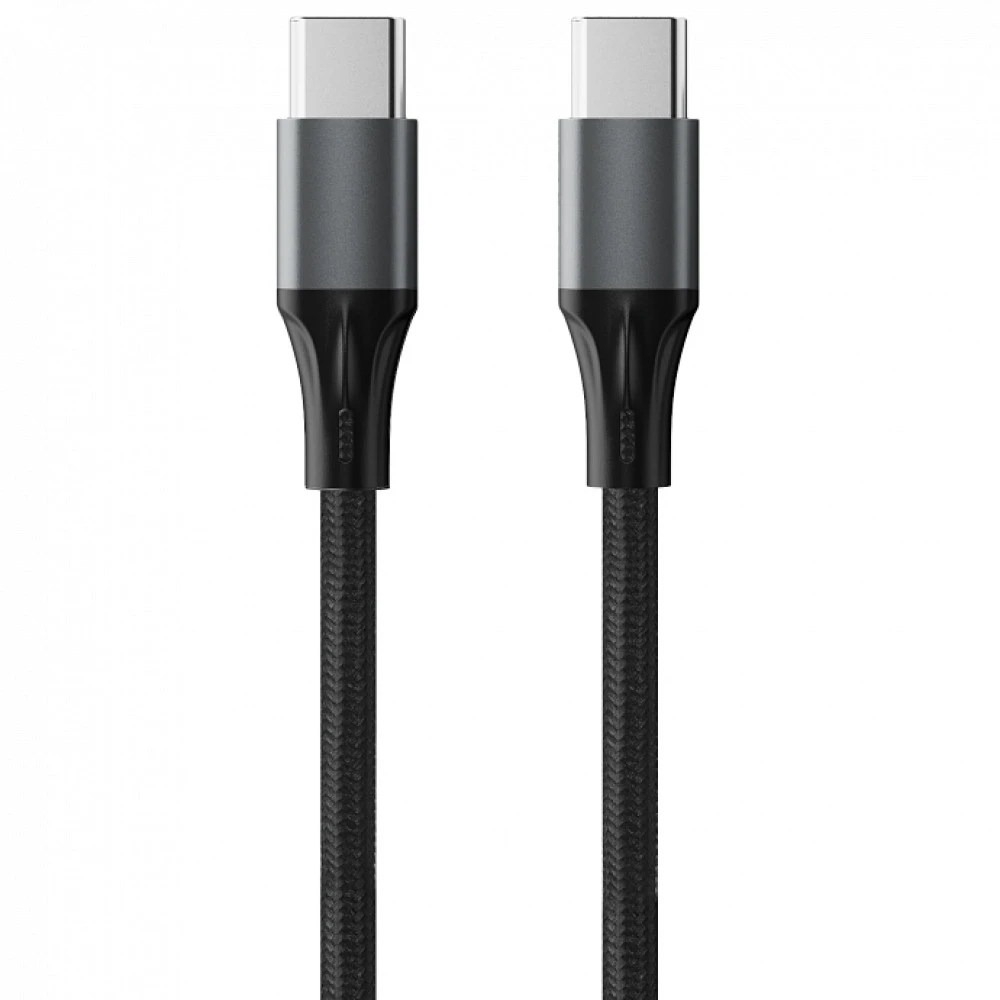 Кабель интерфейсный Accesstyle CC50-F100LED Black USB Type C - USB Type C