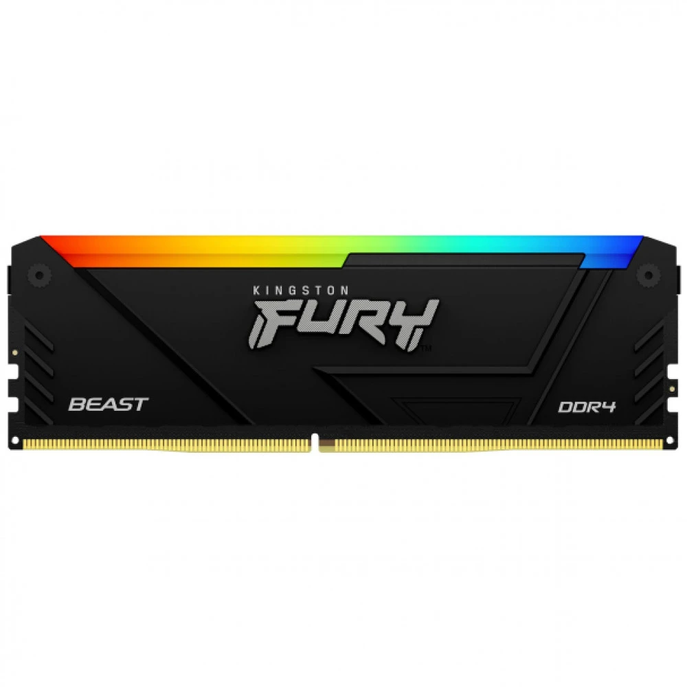 ОЗУ Kingston FURY Beast Black RGB KF426C16BB2A/8 DIMM, DDR4, 8 Гб, 2666 МГц