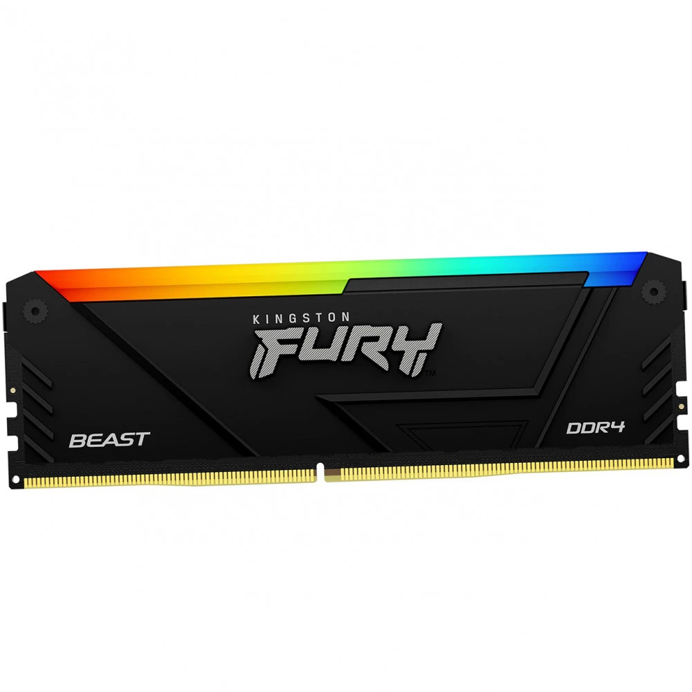 ОЗУ Kingston FURY Beast Black RGB KF426C16BB2A/8 DIMM, DDR4, 8 Гб, 2666 МГц