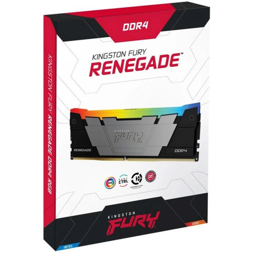 ОЗУ Kingston FURY Renegade RGB KF436C16RB12AK2/32 DIMM, DDR4, 32 Гб (2 х 16 Гб), 3600 МГц