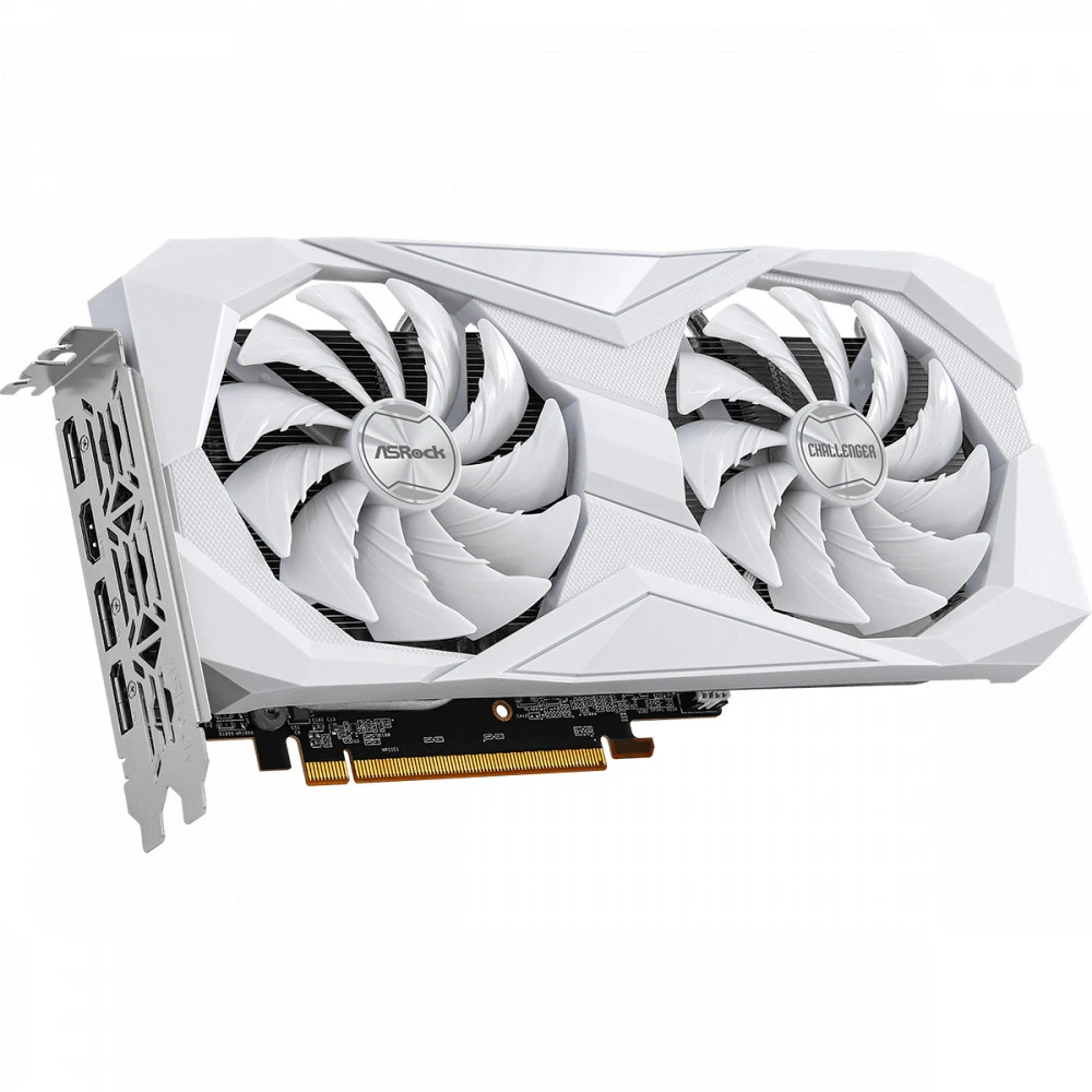 Видеокарта ASRock Radeon RX 6600 Challenger White RX6600 CLW 8G 8 ГБ