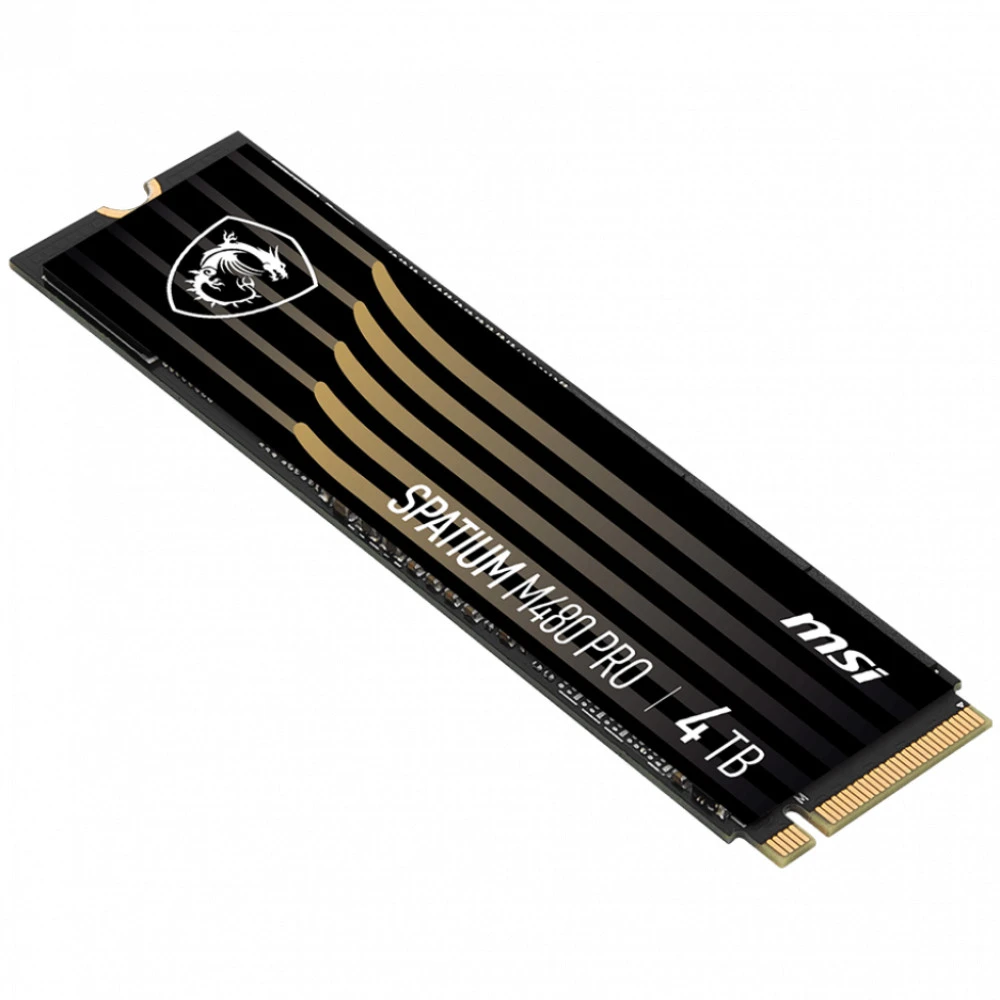 Жесткий диск MSI SPATIUM M480 PRO PCIe 4.0 NVMe M.2 1TB SSD (твердотельные), 1 ТБ, M.2