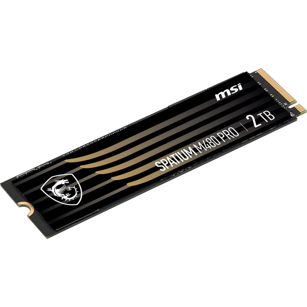 Жесткий диск MSI SPATIUM M480 PRO PCIe 4.0 NVMe M.2 2TB SSD (твердотельные), 2 ТБ, M.2