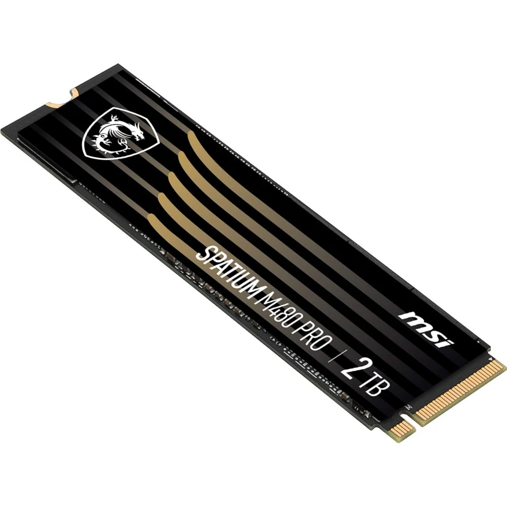 Жесткий диск MSI SPATIUM M480 PRO PCIe 4.0 NVMe M.2 2TB SSD (твердотельные), 2 ТБ, M.2