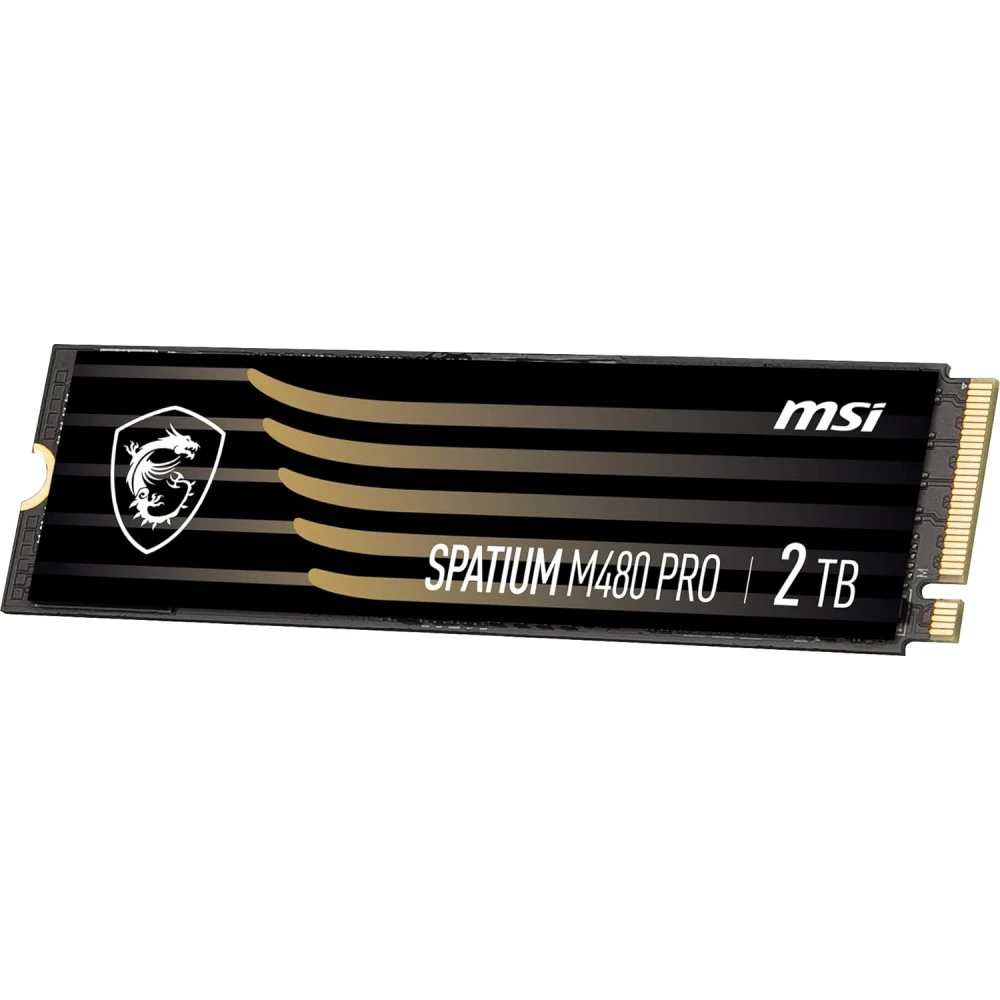 Жесткий диск MSI SPATIUM M480 PRO PCIe 4.0 NVMe M.2 2TB SSD (твердотельные), 2 ТБ, M.2