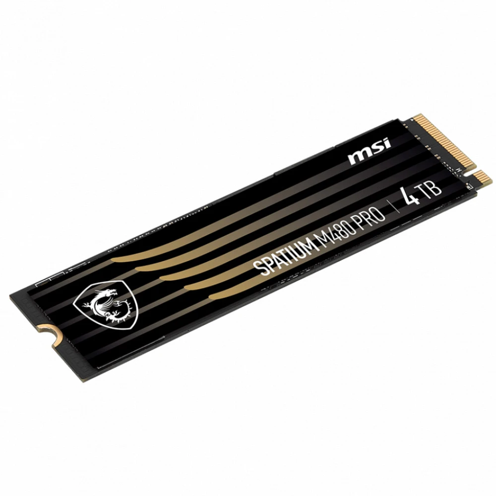 Жесткий диск MSI SPATIUM M480 PRO PCIe 4.0 NVMe M.2 4TB SSD (твердотельные), 4 ТБ, M.2