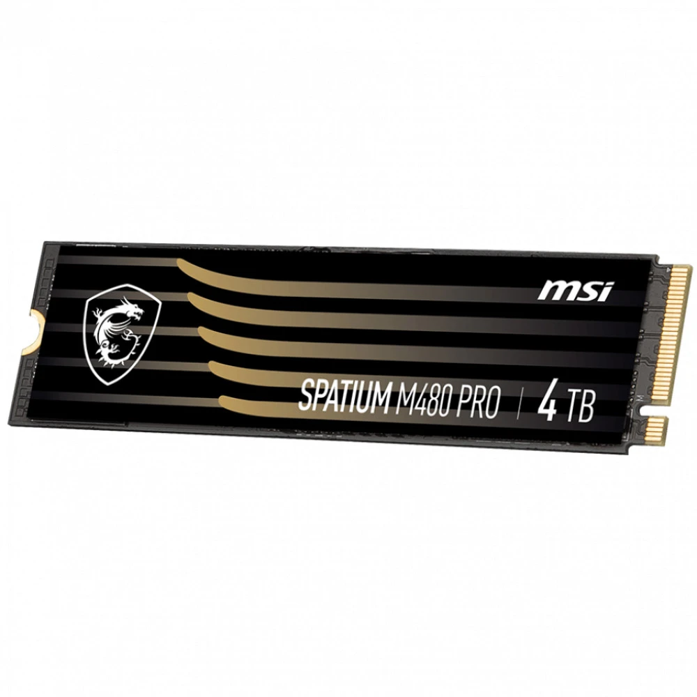 Жесткий диск MSI SPATIUM M480 PRO PCIe 4.0 NVMe M.2 4TB SSD (твердотельные), 4 ТБ, M.2
