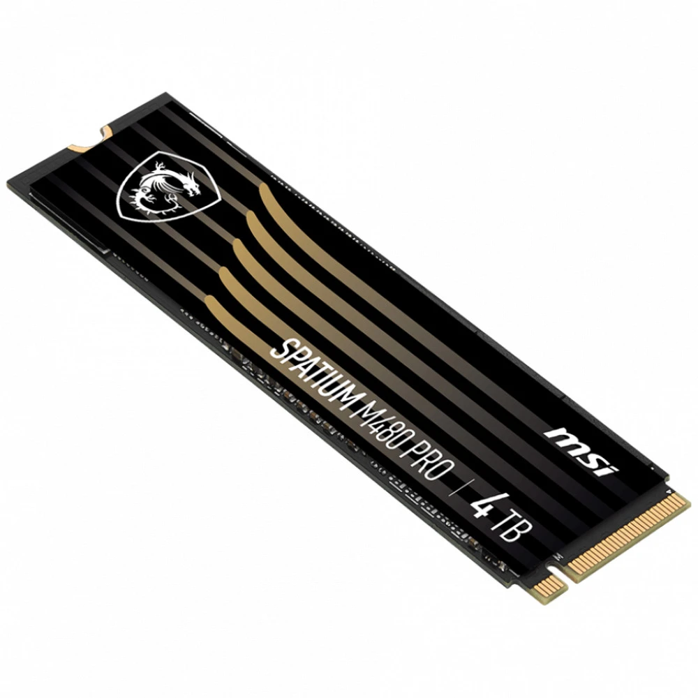 Жесткий диск MSI SPATIUM M480 PRO PCIe 4.0 NVMe M.2 4TB SSD (твердотельные), 4 ТБ, M.2