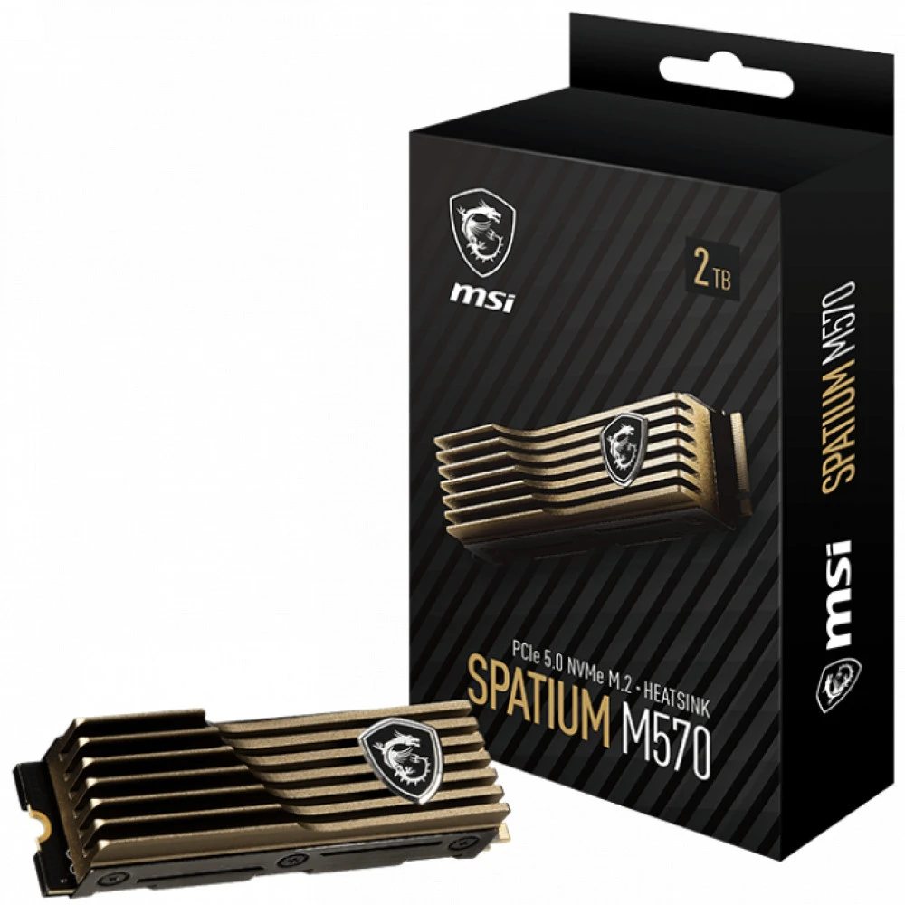 Жесткий диск MSI SPATIUM M570 PCIe 5.0 NVMe M.2 2TB HS SSD (твердотельные), 2 ТБ, M.2