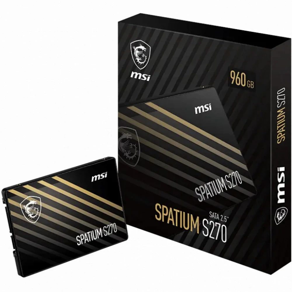 Жесткий диск MSI SPATIUM S270 S270 SATA 2.5" 240GB SSD (твердотельные), 240 ГБ, 2.5 дюйма, SATA
